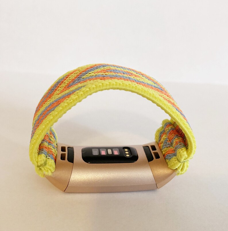 Elastic band for Fitbit charge 3 / 4 bands Handmade Customized Fitbit –  Luna Watch Bands