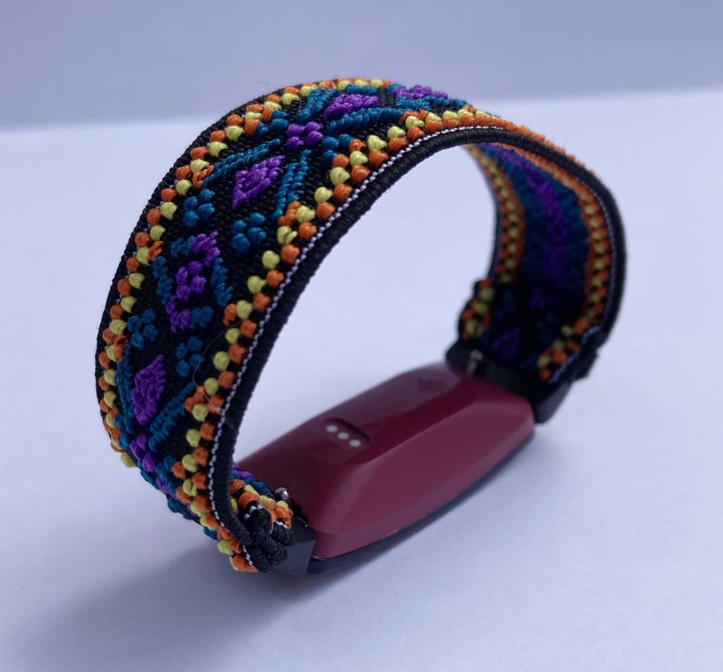 Enkic 3 Pack Elastic Strap Compatible With Fitbit Inspire 3/2/HR, Ace 3/2 - Adjustable Stretchy Nylon Sport Replacement Wristband For Men Women